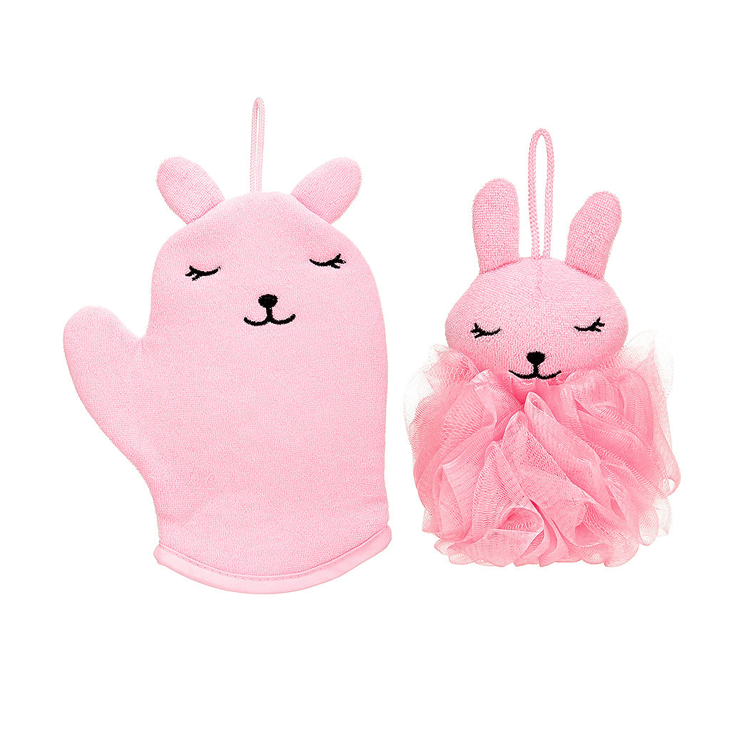Gant et fleur de douche animal