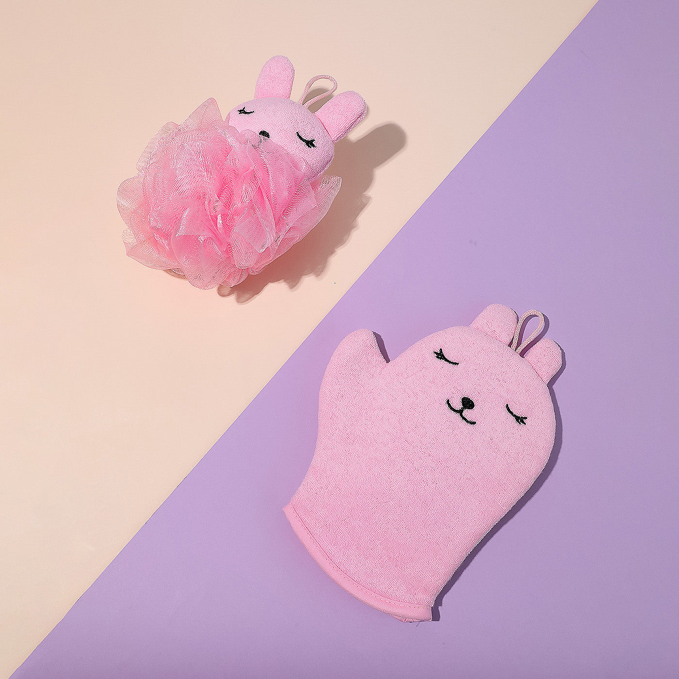 Gant et fleur de douche animal