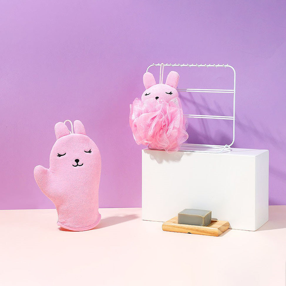 Gant et fleur de douche animal