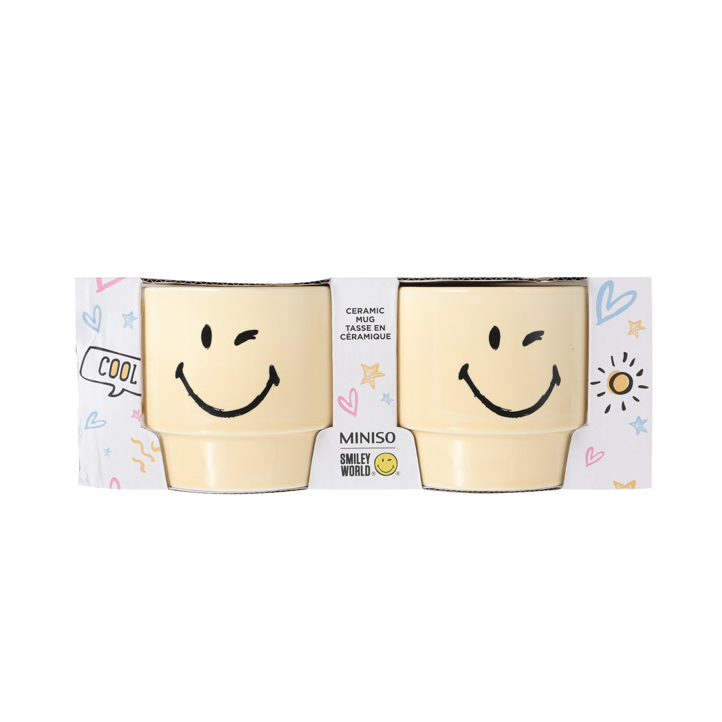 Mug en ceramique 350ml (2 pieces) - Smiley World Collection