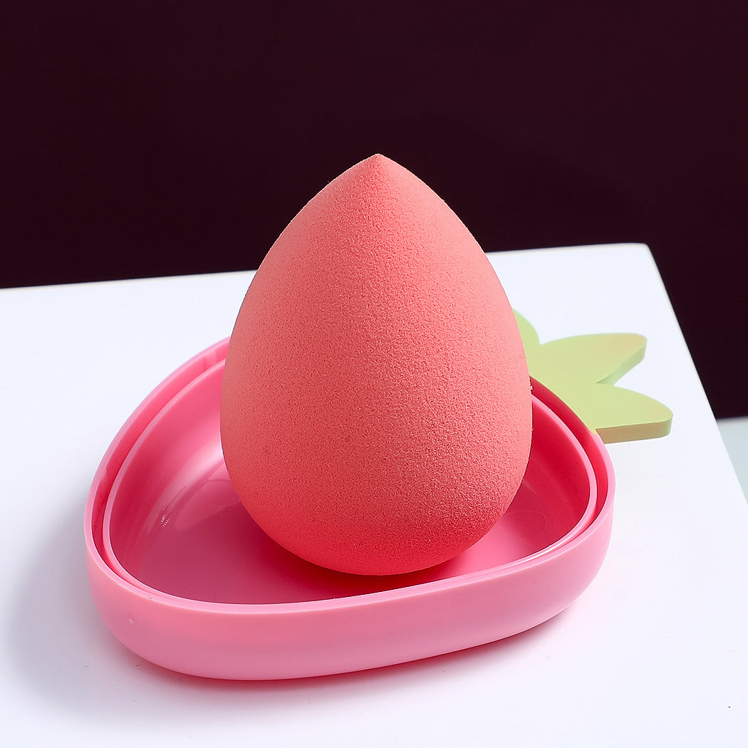 Éponges maquillage fruits avec étui