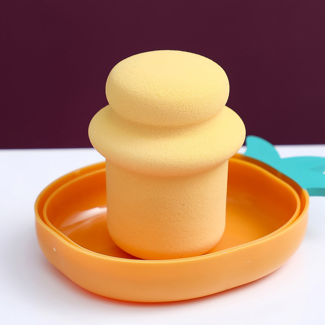 Éponges maquillage fruits avec étui