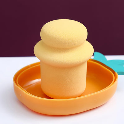 Éponges maquillage fruits avec étui