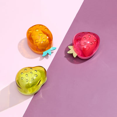 Éponges maquillage fruits avec étui