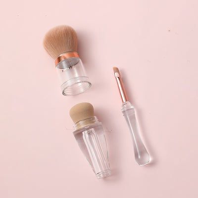 Pinceau maquillage poudre 3 en 1
