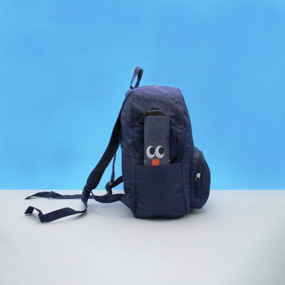 Minigo Sac à dos pliable bleu